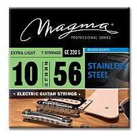 Magma Strings GE220S Струны для 7-струнной электрогитары 10-56, Серия: Stainless Steel, Калибр: 10-13-17-26-36-46-56, Обмотка: круглая, нержавеющая ст
