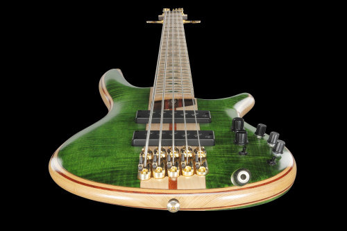 IBANEZ SR5FMDX-EGL электрическая бас-гитара, 5 струн, корпус ясень с топом из огненного клёна, цвет изумрудный зелёный фото 4