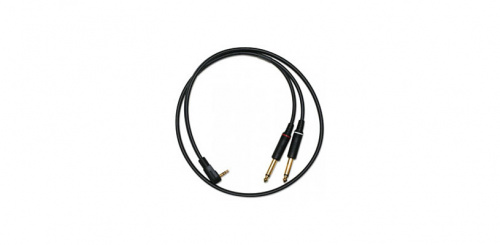 Mogami 3.5S-2P-3Ft кабель угловой мини-джек стерео - 2 моно джека длина 0,9 м., чёрный