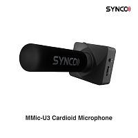 Synco MMic-U3 микрофон для смартфона, Преобразователь: Электрентый конденсаторный, Направленность микрофона: Кардиоида, Частотный диапазон: 50Гц-12КГц