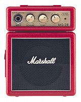 MARSHALL MS-2R MICRO AMP (RED) усилитель гитарный транзисторный, микрокомбо, 1 Вт, питание от батарей и адаптера (приобретается отдельно), красный цве