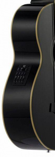 IBANEZ AEB8E BLACK электроакустическая бас-гитара, цвет черный, нижняя дека и обечайка махогани, верхняя дека ель, гриф махагони, накладка палисандр,  фото 5