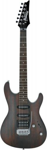 IBANEZ GIO GSA60-WNF WALNUT FLAT электрогитара, цвет ореховый матовый, фурнитура хромированная, корпус агатис, гриф на болтах, клен, накладка палисанд