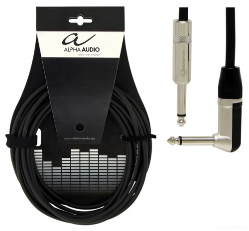 ALPHA AUDIO Pro Line кабель инструментальный моноджек 6,3 мм Х угловой моноджек 6,3 мм, 9 м