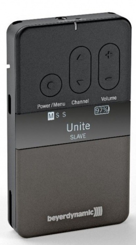 BEYERDYNAMIC Unite RP Портативный цифровой приемник системы UNITE DECT-стандарт (диапазон 1880 1900 МГц) OLED-дисплей коннектор мини-джек 3,5мм для на