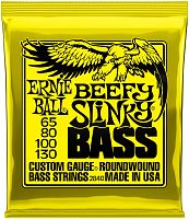 Ernie Ball 2840 струны для бас-гитары Nickel Wound Bass Beefy Slinky (65-80-100-130)