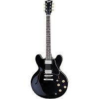 Burny RSA65 BLK электрогитара типа Gibson ES-335 с кейсом, Black