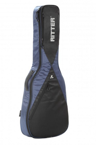 Ritter RGP5-C/NBK Чехол для классической гитары, защитное уплотнение 15мм+5мм, 3 кармана, цвет синий