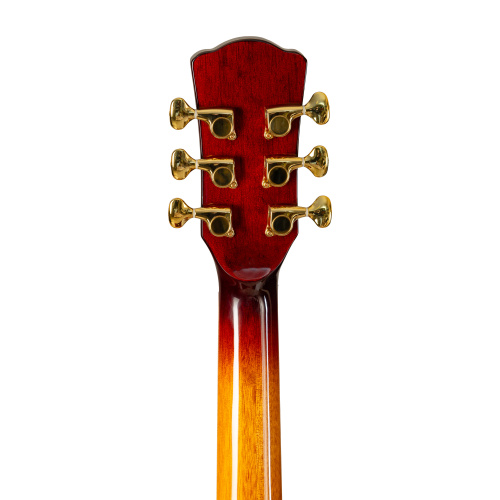 ROCKDALE Aurora D7 Koa ASB Акустическая гитара. Форма корпуса Dreadnought. Цвет санберст. Глянцевое покрытие. Верхняя дека из ели с верхним слоем из к фото 8