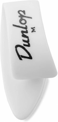 DUNLOP 9012R Thumbpicks White Plastic Medium Lefthanded Набор медиаторов (12шт)