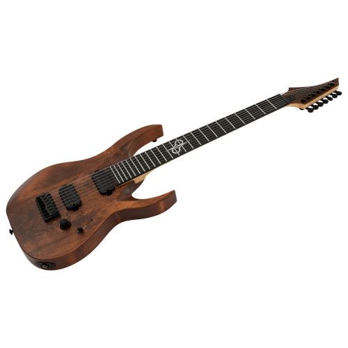Solar Guitars AB2.7AN 7-струнная электрогитара, цвет натуральный искуственно состаренный фото 2