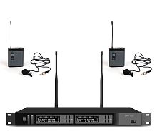FBW A2-PRESENTER радиосистема, комплект из приёмника A120R и двух поясных передатчиков A100BT, 512-562МГц, FM-модуляция, 2/10/30мВт, 3 уровня Squelch,