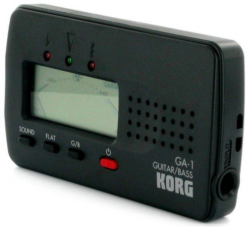 KORG GA-1 цифровой тюнер для гитары/бас-гитары. Жидкокристаллический псевдо-стрелочный дисплей с повышенным разрешением и точностью. Эксклюзивный режи фото 5