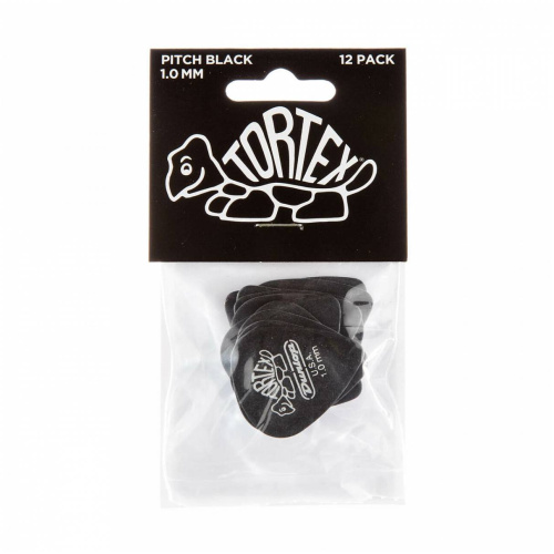 Dunlop Tortex Pitch Black Standard 488P100 12Pack медиаторы, толщина 1 мм, 12 шт. фото 2