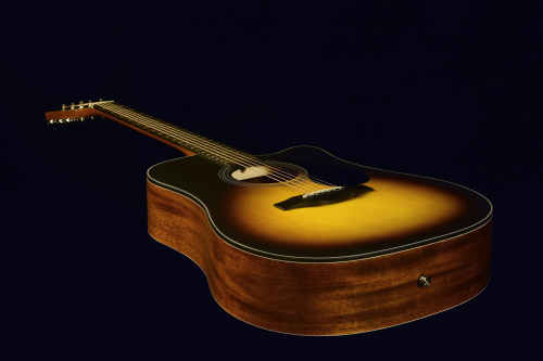 KEPMA EDCE Sunburst электроакустическая гитара, цвет санберст, в комплекте 3м кабель фото 5