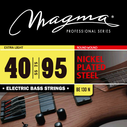Magma Strings BE130N Струны для бас-гитары Серия: Nickel Plated Steel Калибр: 40-55-75-95 Обмот