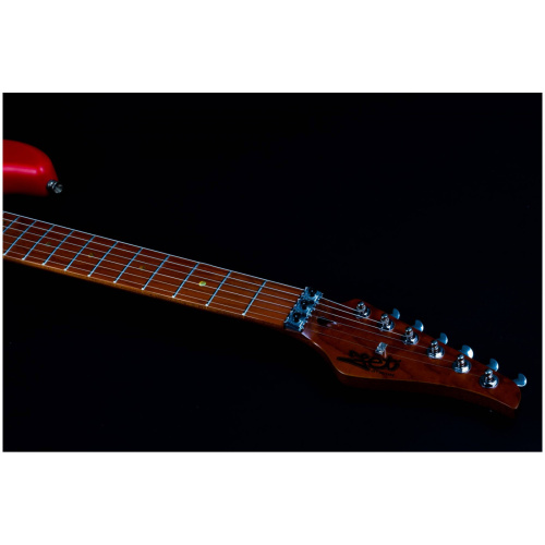 JET JS-850 Relic FR электрогитара, Stratocaster, корпус ольха, 22 лада, HS, цвет Relic FR, красный фото 2