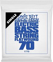 Ernie Ball 1770 струна одиночная для бас-гитары Серия Flatwound Калибр: 70 Сердцевина: шестигра