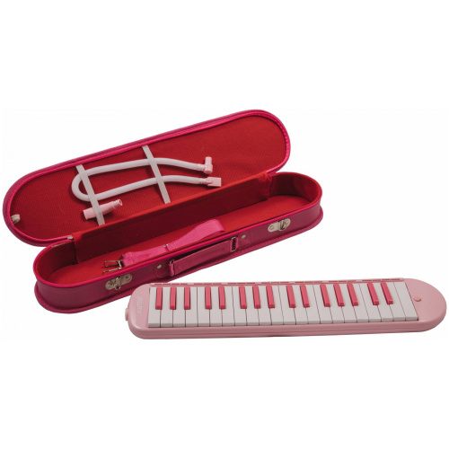 BEE BM-37SL PINK мелодика духовая клавишная 37 клавиш, цвет розовый, мягкий чехол фото 8