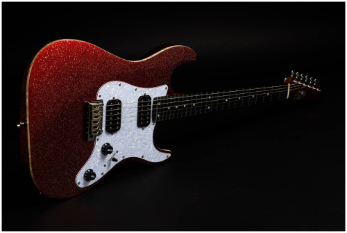 JET JS-500 RDS электрогитара, Stratocaster, корпус липа, 24 лада, HH, 1V1T, tremolo, цвет RDS фото 7