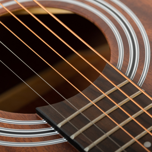 ROCKDALE Aurora D6 Satin All-Mahogany акустическая гитара дредноут, цвет натуральный, сатиновое покрытие фото 5