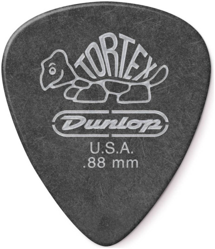 Dunlop Tortex Pitch Black Standard 488P088 12Pack медиаторы, толщина 0.88 мм, 12 шт.
