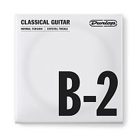 Dunlop Nylon Crystal Treble B-2 DCY02BNS струна B, 2я струна для клас гитары, нейлон, посер медь