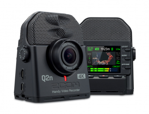 Zoom Q2n-4K Универсальная 4K камера со стереомикрофонами для композиторов и музыкантов, чёрная фото 2