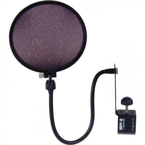 Nady MPF-6 Поп-фильтр для устранения нежелательных призвуков и защиты мембраны студийного микрофона,