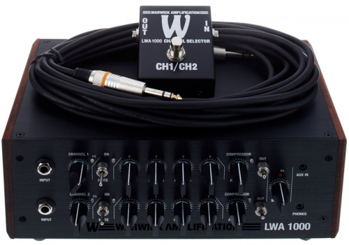 Warwick LWA 1000 усилитель для бас-гитары (голова). 1000Вт/4Ом фото 2