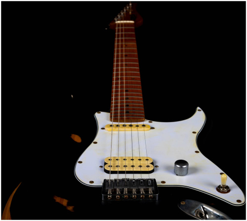 JET JS-800 Relic BK электрогитара, Stratocaster, корпус липа, HS, цвет Relic BK фото 9
