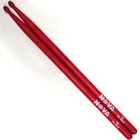 VIC FIRTH N2BR барабанные палочки 2B с деревянным наконечником, цвет красный, материал орех, длина 16 1/4", диаметр 0,630, Серия NOVA.