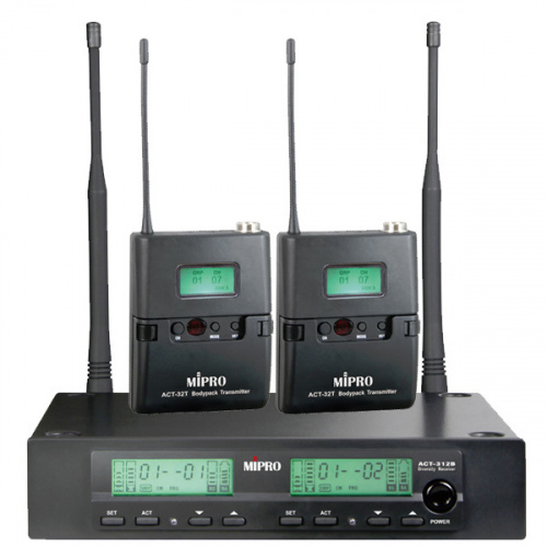 MIPRO ACT-312B/ACT-32T*2 5A Диверситивная двухканальная радиосистема с двумя поясными передатчиками