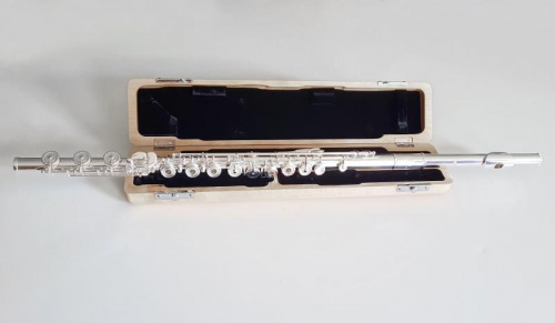 Artist AF-800RBSSO Флейта открытые клапаны во французском стиле не в линию паяные звуковые отверстия с коленом B Е-механика головка корпус и нижнее ко фото 5