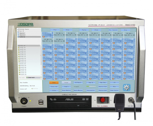 DSPPA MAG-6182 Центральный блок управления cетевой интеллектуальной системой MAG-6000, 17" цветной LCD экран с Touch Screen. CD/DVD привод, 2хUSB порт