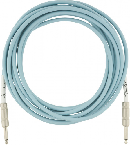 FENDER 15' OR INST CABLE DBL инструментальный кабель, синий, 15' фото 2