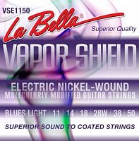 LA BELLA VSE1150 струны для электрогитары (011-050), сталь с круглой никелированной обмоткой