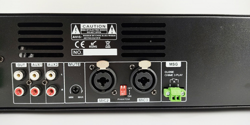 CMX Audio FA-120Z Микшер усилитель, 3 зоны с отдельным контролем громкости, 120ватт, встроенный Mp3 плеер USB и SD, FM тюнер Bl фото 8