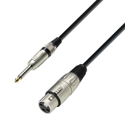 ADAM HALL K3 MFP 0100 микрофонный кабель XLR(F)-6,3 Jack mono, 1м