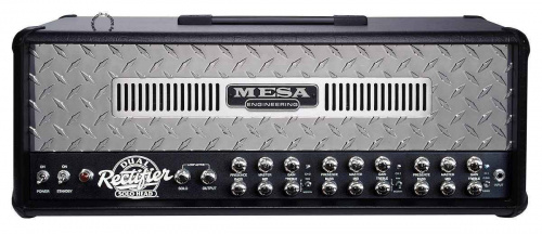 MESA BOOGIE NEW DUAL RECTIFIER SOLO HEAD гитарный ламповый усилитель 100 Вт 2-х канальный, цвет черный, хромированная передняя панель