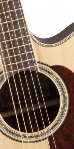 TAKAMINE G70 SERIES GD71CE-NAT электроакустическая гитара типа DREADNOUGHT CUTAWAY, цвет натуральный, верхняя дека массив ели, нижняя дека и обечайки  фото 3