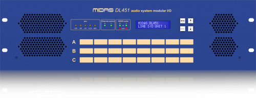 MIDAS DL451 модульный стейдж-бокс, до 24 вх/вых, 3 слота для карт вх/вых, 2 AES50, 3U фото 2