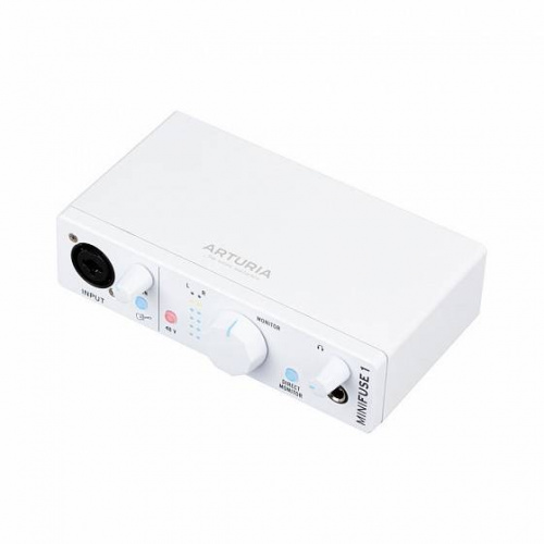 Arturia MiniFuse 1 White USB аудио интерфейс фото 3