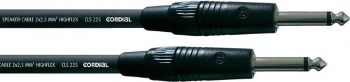 Cordial CPL 10 PP 25 спикерный кабель моно-джек 6,3 мм/моно-джек 6,3 мм, разъемы Neutrik, 10,0 м, черный