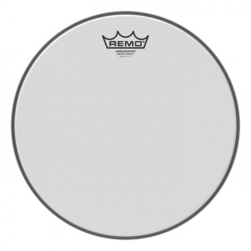 REMO BA-0212-00 AMBASSADOR SMOOTH WHITE 12 Diameter однослойный матовый пластик