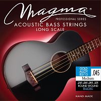 Magma Strings BA160G Струны для акустической бас-гитары Серия: Gold Alloy 85/15 Калибр: 45-65-80