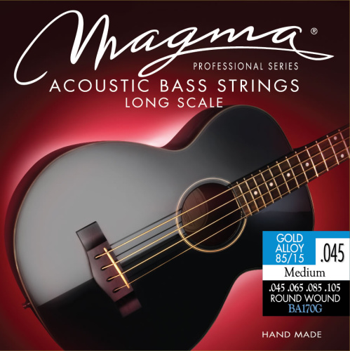 Magma Strings BA160G Струны для акустической бас-гитары Серия: Gold Alloy 85/15 Калибр: 45-65-80