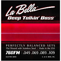 La Bella 760FM Deep Talking Bass Medium Комплект струн для 4-струнной гитары.(049-069-089-109)