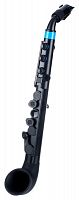 NUVO jSax (Black/Blue) саксофон, строй С (до) (диапазон - полторы октавы), материал - АБС-пластик цвет - чёрный/синий, в комплекте - кейс, таблица апп