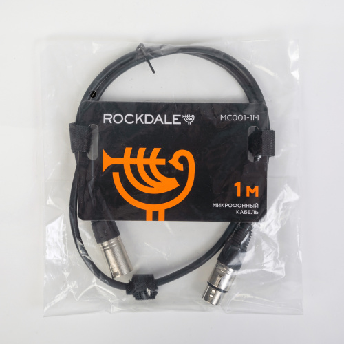 ROCKDALE MC001-1M готовый микрофонный кабель, разъемы XLR, длина 1м фото 5